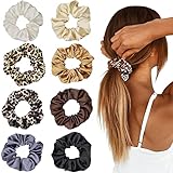 LIHELEI Satin Scrunchies für Damen Haare, Haargummis Seile für Teenager,...