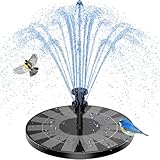 AISITIN 3.5W Solarbrunnen für Draussen (φ180mm) Solar Springbrunnen für...