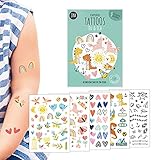 Hautfreundliche Kindertattoos zum Aufkleben - Motiv DU & ICH,...