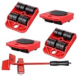 Möbel-Transportroller-Set 5-teilig Möbel-Gleitroller 4 Möbelroller & 1...
