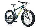 Corelli Zengo Fat Bike HD Bremse 21V K:16 Green - Grau