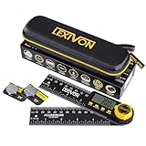 LEXIVON Digitaler Winkelmesser aus Aluminium, 130 mm, Digital Winkellehre...