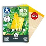 Plantura Gelbtafeln, gegen Trauermücken & andere fliegende Schädlinge, 40...