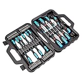 Amazon Basics Schraubendreher-Set, 58 Stück, Präzisions-Schlitze,...