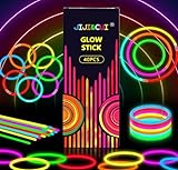 JIJI&CUI Super Bright 40 Leuchtstäbe Knicklichter Set,Neon Leuchtstäbe Party...