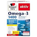 Doppelherz Omega-3 1400 mg - Hochdosiertes Omega-3-Konzentrat plus Vitamin E -...