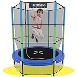 KINETIC SPORTS Kinder Trampolin Jumper 140 cm - Inklusive Gummiseil Federung,...