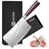 PAUDIN Hackmesser 18 CM, Profi Chinesisches kochmesser für Küche und Fleisch,...