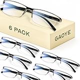 Gaoye 6 Pack pack Lesebrillen herren/damen mit blaulichtfilter Augenoptik Brille...