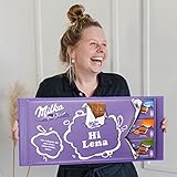 Riesen Milka Schokoladentafel personalisiert mit Namen und Botschaft -...