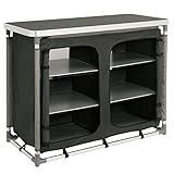 CampFeuer Campingschrank faltbar | 102 cm x 47 cm x 82 cm | Campingküche mit 2...