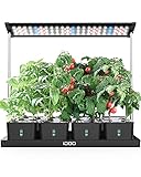 iDOO 20Pods Indoor Kräutergarten Kit, Hydroponische Anzuchtsystem mit LED...