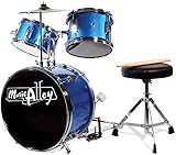 Music Alley Junior Drum Kit for Kids with Kick Drum Pedal, Drum Stool & Drum...