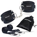 Liebesfreunde® Soft Handschellen inkl. Bett Fessel Set I Bondage Fesseln...