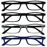 The Reading Glasses CompanyDie Lesebrille Unternehmen Schwarz Matt Grau...