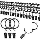 tonyg-p 22 Stück Metall Vorhangringe Gardinenringe mit Clips Vorhang Hängend...