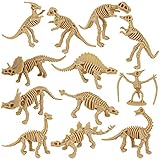 QIAMO Dinosaurier Fossilien Spielzeug, Dino Skelett zum Ausgraben, Dinosaurier...