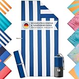 Blumtal Strandhandtuch 90x180 cm aus Mikrofaser - kompaktes und...