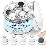 Grtard 45 Stück runde Whiteboard-Magnete, Kühlschrankmagnet, transparente...