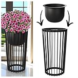 MELTOM Blumenkübel Blumentopf Pflanztopf Rund Dekorativ Ständer...