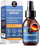 Ultra Pur MagnesiumÖl Spray 100ml - 100% Natürlich Reines Zechstein Öl von...