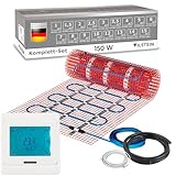 VILSTEIN® Elektrische Fußbodenheizung [150W/m²] - Bodenheizung Elektrisch...