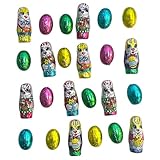 Oster Schokolade Sparpack, 24 Osterhasen und Ostereier Deko aus Schokolade...