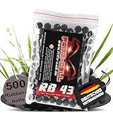 500 x Rubberballs Cal.43 Gummigeschosse Fritz-Cell kompatibel mit T4E RAM