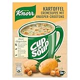 Knorr Cup a Soup Kartoffel Cremesuppe mit Knusper-Croûtons schnelle Suppe ohne...