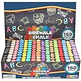 JOYIN Washable Sidewalk Chalks Set Non-Toxic Jumbo Chalk for Outdoor Art Play,...