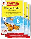 Aeroxon Fliegenköder für Fenster - 18 Stück Sonderpackung, Effektive...