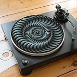 Trippy Optische Illusion Slipmat für Plattenspieler | Weich Hochwertiger Filz...