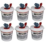 6x ZVG Wiper Bowl Polytex feuchte Reinigungstücher im Spender-Eimer -...