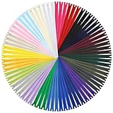 DOITEM 72 Stück Nylon-Reißverschlüsse zum Nähen und Basteln | 24 Farben...