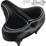 Bikeroo Fahrradsattel - Übergroßer bequemer Fahrradsattel mit stoßdämpfender...