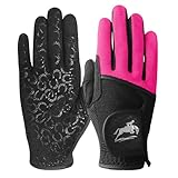 LOVMEAD Reithandschuhe Damen Mädchen rutschfest Atmungsaktiv Sommer für...