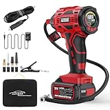 AUTDER 21V Akku Luftkompressor - 12,4 Bar/180 PSI Hochdruck Elektropumpe mit...