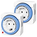 Mechanische Zeitschaltuhr Steckdose, Analoge Zeitschaltuhr für Innenbereich mit...