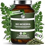 QIDOSHA® Bio Moringa oleifera Presslinge hochdosiert, 240 Stk im Apothekerglas,...
