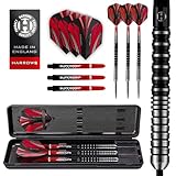 Harrows Predator 90% Wolfram-Dartpfeile in Schwarz und Silber | Darts-Set mit...