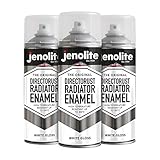 JENOLITE Heizkörperlack | Emaille-Sprühfarbe für Heizkörper | Weiß...