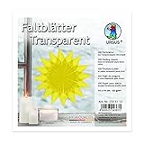 URSUS 2506112 Faltblätter aus gelbem Transparentpapier ca. 14 x 14 cm 42 g/m²...