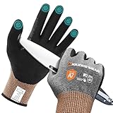 Migliore Wear Level A7 Schnittfeste Handschuhe, TOUCHSCREEN Schnitzhandschuh mit...