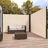 Zlinke Seitenmarkise mit Stahl-Kasten, rostbeständig, ausziehbar, 167 x 700 cm,...