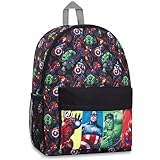 Marvel Rucksack, Schulrucksack mit gepolsterte Gurten & Mesh-Seitentaschen -...