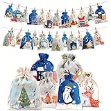 Adventskalender zum Befüllen, Weihnachtskalender Selber Befüllen Kinder,...