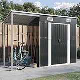 Willood Gartenhaus mit Schleppdach GartenhüTte Blech Garagenzelt Schuppen...