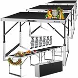 KESSER® Multifunktionstisch Profi 3- teilig, 100 x 60 cm, Tapeziertisch 90kg...