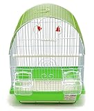 BPS Vogelkäfig aus Metall Kleiner Käfig mit Futternapf und Tränke...