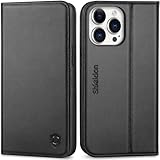 SHIELDON Hülle für iPhone 14 Pro Max Handyhülle TPU [Echtleder] [Kartenfach]...